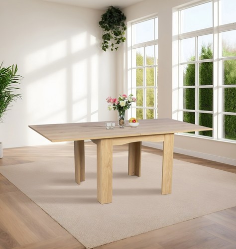 Dining table oak effect flip - oak,