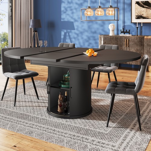 Extendable round dining - round,