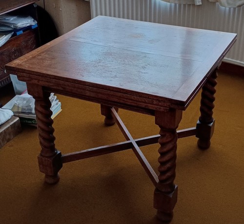 Solid oak barley twist draw - barley,