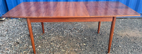 Teak extending dining table - teak,