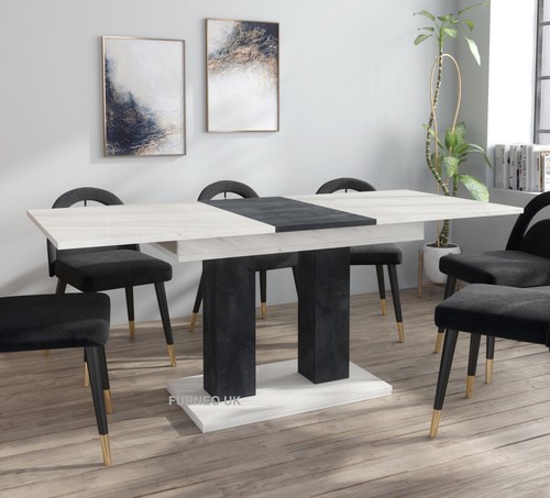 Modern dining table - table, extendable