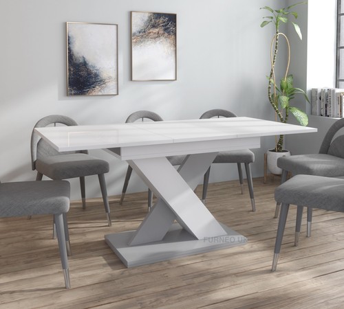 Modern dining table - table, extendable
